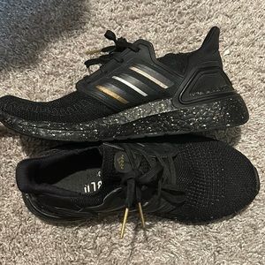 Adidas Ultraboost 20 Black Metallic Gold Silver